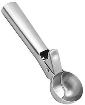 futurist world Stainless Steel Spring/Trigger Ice Cream Scoop Set of 1 Pc Stainless Steel Ice-cream Spoon(Pack of 1)