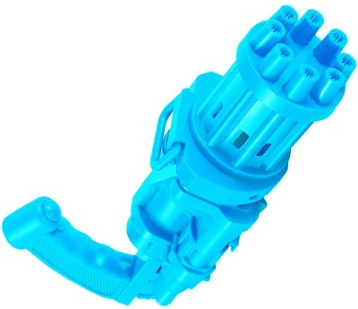 Aseenaa Gatling Bubble Gun Toy For Kids, 8 Hole Electric Bubbles Toys Guns, Colour: Blue Water Gun(Blue)