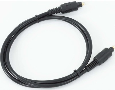 ULTRABYTES  TV-out Cable Digital Audio Optical Fiber Optic Toslink Cable for Home Theater, TV, PS4..(Black, For TV, 1.5 m)