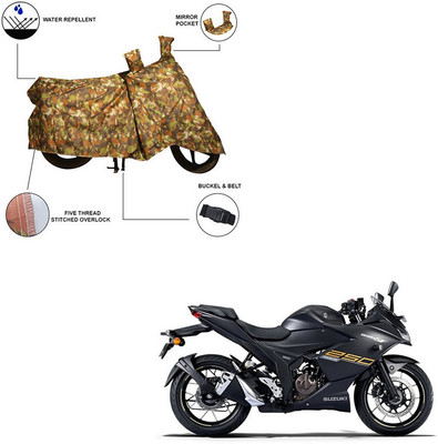 Home Ark Two Wheeler Cover for Suzuki(Gixxer SF 250, Multicolor)