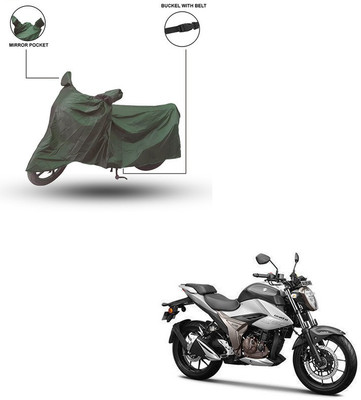 Pop Shade Two Wheeler Cover for Suzuki(Gixxer 250, Green)