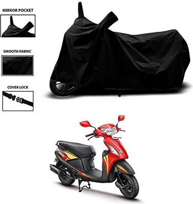 KEDIT Waterproof Two Wheeler Cover for Universal For Bike(Pleasure, Black)