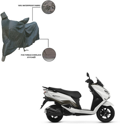 Home Ark Two Wheeler Cover for Suzuki(Burgman Street 125, Grey)