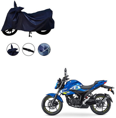 Pop Shade Two Wheeler Cover for Suzuki(Gixxer, Blue)
