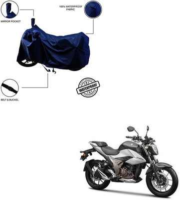 Pop Shade Waterproof Two Wheeler Cover for Suzuki(Gixxer 250, Blue)
