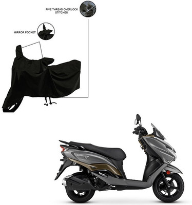 Home Ark Two Wheeler Cover for Suzuki(Black)