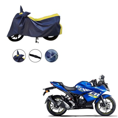 Trader's Stop Two Wheeler Cover for Suzuki(Gixxer SF, Yellow)