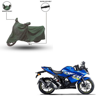 Pop Shade Two Wheeler Cover for Suzuki(Gixxer SF, Green)