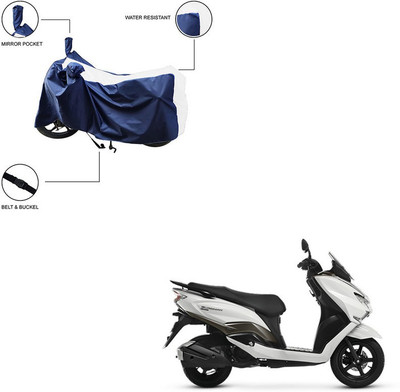 Home Ark Two Wheeler Cover for Suzuki(Burgman Street 125, White)