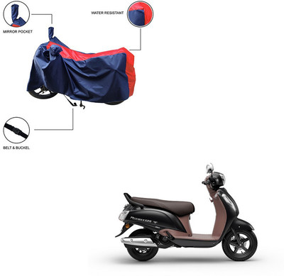 Pop Shade Two Wheeler Cover for Suzuki(Red)