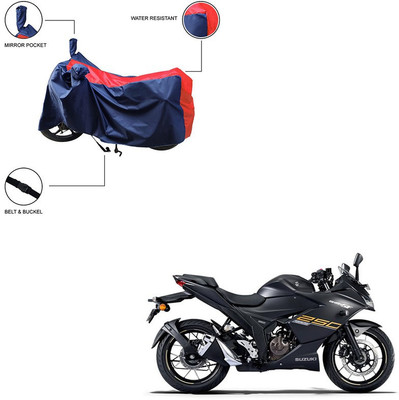 Home Ark Two Wheeler Cover for Suzuki(Gixxer SF 250, Red)