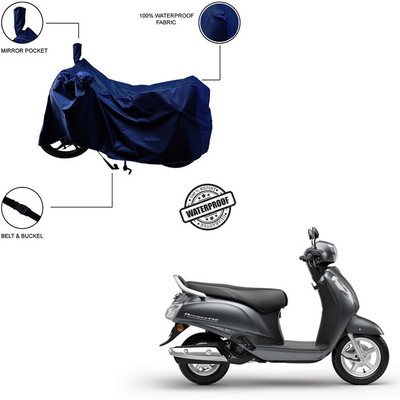 Pop Shade Waterproof Two Wheeler Cover for Suzuki(Access 125, Blue)