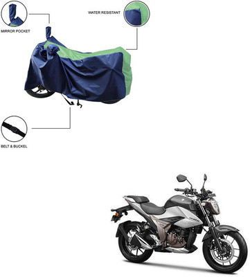 Home Ark Two Wheeler Cover for Suzuki(Gixxer 250, Green)