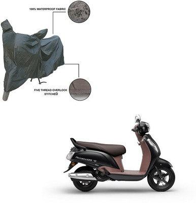 Pop Shade Two Wheeler Cover for Suzuki(Grey)