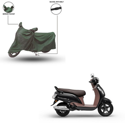 Pop Shade Two Wheeler Cover for Suzuki(Green)