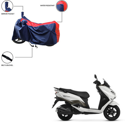 Mdstar Two Wheeler Cover for Suzuki(Burgman Street, Red, Blue)