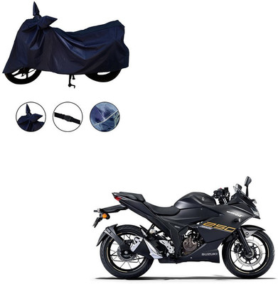 Pop Shade Two Wheeler Cover for Suzuki(Gixxer SF 250, Blue)