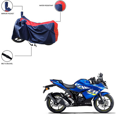 Home Ark Two Wheeler Cover for Suzuki(Gixxer SF, Red)