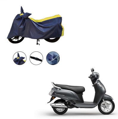 Trader's Stop Two Wheeler Cover for Suzuki(Access, Yellow)