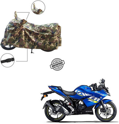 Pop Shade Waterproof Two Wheeler Cover for Suzuki(Gixxer SF, Multicolor)