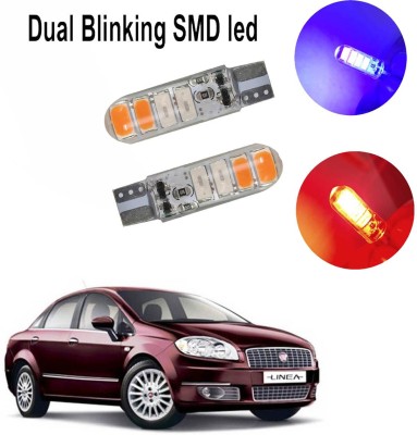 Vagary Dual Color Blinking SMD Car Parking Light _0017 Brake Light Car, Motorbike LED for Fiat (12 V, 2 W)(Linea, Pack of 2)