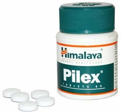 HIMALAYA Pilex Tab. PACK OF 2 (2 x 60 Units)(Pack of 2, 120 Tablets)