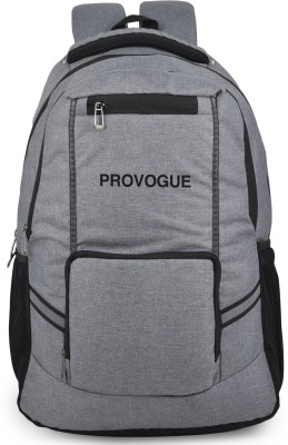 PROVOGUE Khadi unisex backpack with rain cover and reflective strip 38 L Laptop Backpack(Grey)