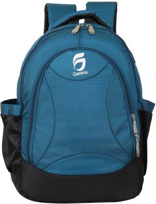 Garena School/college bag 25 L Laptop Backpack(Blue, Black)