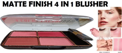 Amaryllis Soft Professional Blusher 4 in 1 Shades(Multicolor)