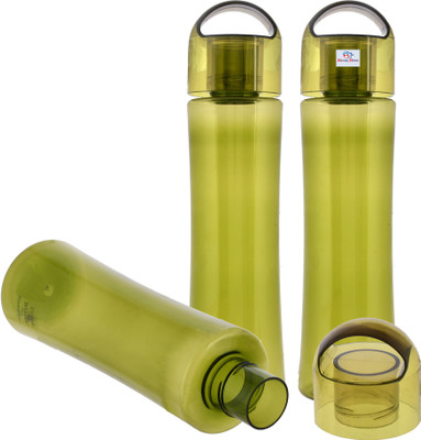 Heart Home 1000 ml Plastic Bottle(Pack of 3, Green)