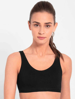 JOCKEY Women Sports Non Padded Bra(Black)
