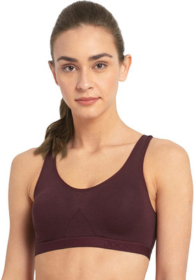 JOCKEY Women Sports Non Padded Bra(Maroon)