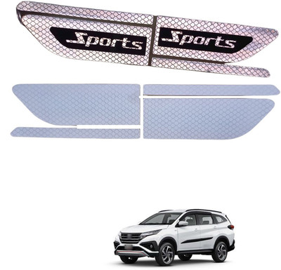PROEDITION Car Decals Side stickers Reflective Strip Door Warning Reflector Carbon 451 5 mm x 5 m Silver Reflective Tape(Pack of 4)