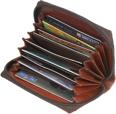 Style 98 7 Card Holder(Set of 1, Brown)