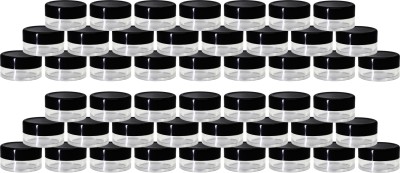 nsb herbals Plastic Utility Container  - 8 ml(Pack of 48, Clear, Black)