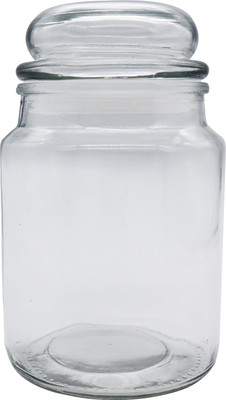 shivam enterprises Glass Grocery Container  - 800 ml(Clear)