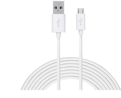 mute Micro USB Cable 1 m Copper Type Micro USB Fast Charging 3.1 A Data Sync & Charging Cable(Compatible with All Mobile Phones With Type Micro, White, One Cable)