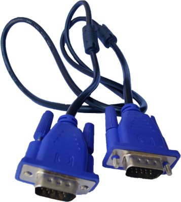 ANJO  TV-out Cable Full Copper VGA Cable 1.5 Meter, 15 Pin Male to Male, Support HD Video/PC/Laptop(Blue, For Computer, 1.5 m)