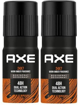 AXE Recharge 24x7 Long Lasting Deodorant Bodyspray(150 ml x 2pc) Deodorant Spray  -  For Men(300 ml, Pack of 2)