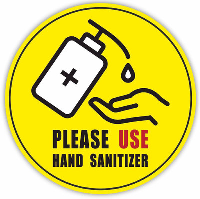 KREEPO Please Use Hand Sanitizer Emergency Sign