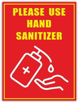 KREEPO PLEASE USE HAND SANITIZER Emergency Sign