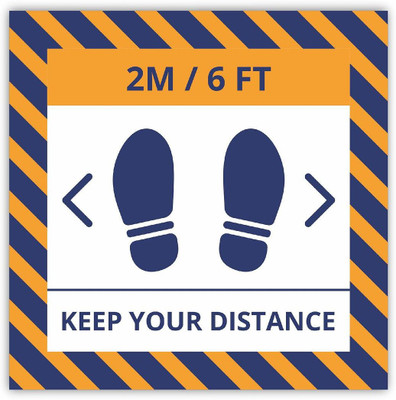 KREEPO 2M / 6FT KEEP YOUR DISTANCE Emergency Sign