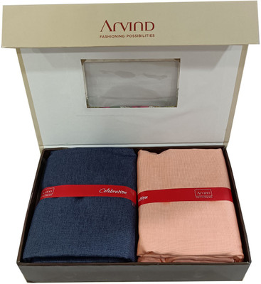 Arvind Cotton Blend Solid Shirt & Trouser Fabric