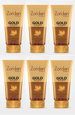 ZORDAN Gold Facewash (60 ml X 6) Face Wash(360 ml)