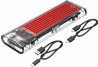 ORICO NVMe M.2 SSD Enclosure 10Gbps (Red) 2.5 inch External Enclosures Box for 2.5" 10Gbps(For Laptop, Red)