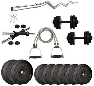 anythingbasic. 22 kg PVC-22 kg Combo 3ft With Toning Tube Without Accessories Home Gym Combo