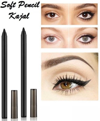 LILLYAMOR FULL BEAUTIFUL MATTE JET BLACK COLOR KAJAL PENCIL FOR BEAUTIFUL EYS(BLACK, 4 g)