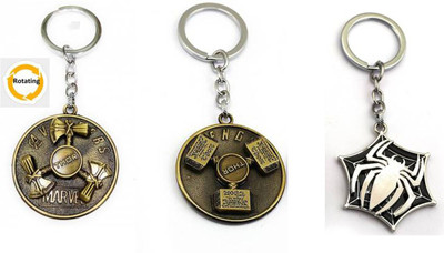Daiyamondo Thor Hunter,Hammer,spider Rotating Keychain best quality keychain Key Chain