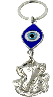 AFH Lord Leaf Ganesha Evil Eye Good Luck Lucky Charm Protection Gift Key Chain Key Chain