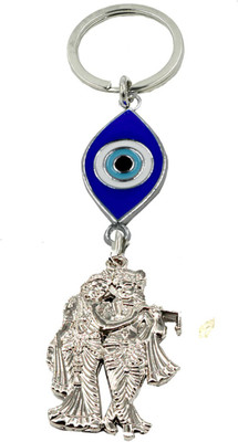 AFH Radha Krishna Evil Eye Good Luck Lucky Charm Protection Gift Key Chain Key Chain